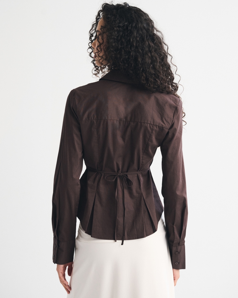 Cinched Poplin Shirt - thumbnail 5