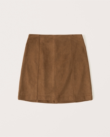 Abercrombie faux suede skirt 2025