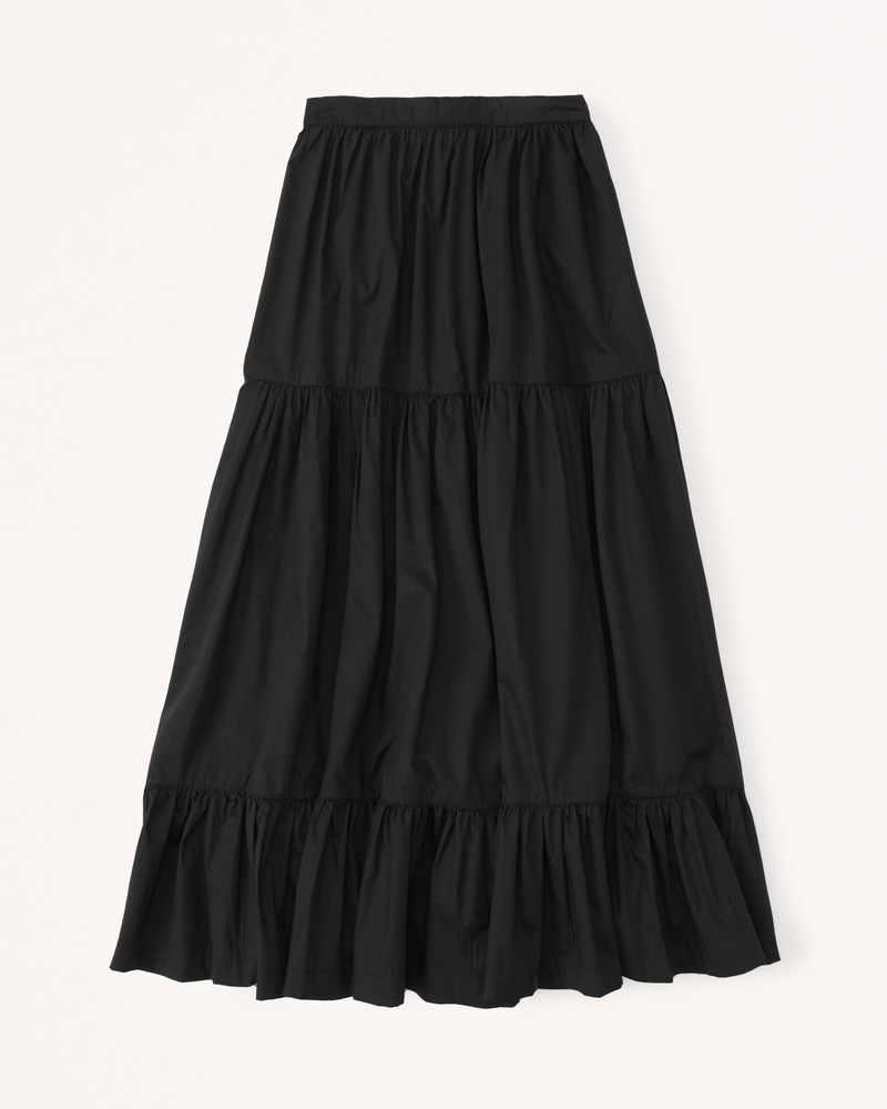 Black Tiered Maxi Skirt | ubicaciondepersonas.cdmx.gob.mx