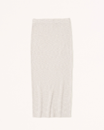 Women's Elevated Ribbed Sweater Midi Skirt | Women's Sale | Abercrombie.com
