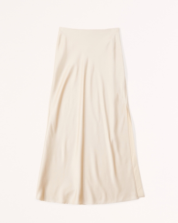 Women's Elevated Satin Maxi Skirt | Women's Clearance | Abercrombie.com