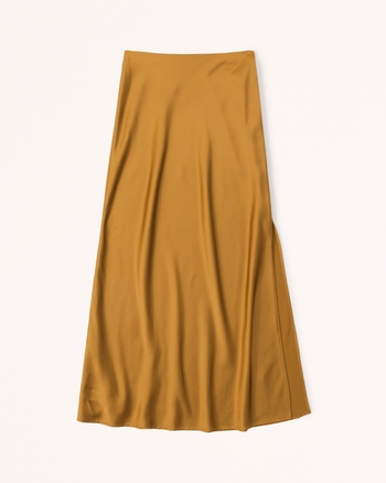 Women's Elevated Satin Maxi Skirt | Women's Clearance | Abercrombie.com
