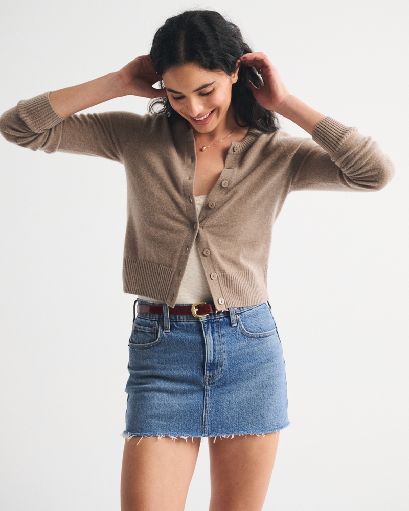 Mid Rise 5-Pocket Denim Mini Skort - thumbnail 7