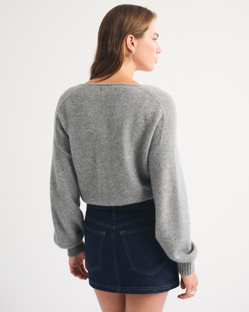 Mid Rise 5-Pocket Denim Mini Skort - thumbnail 4