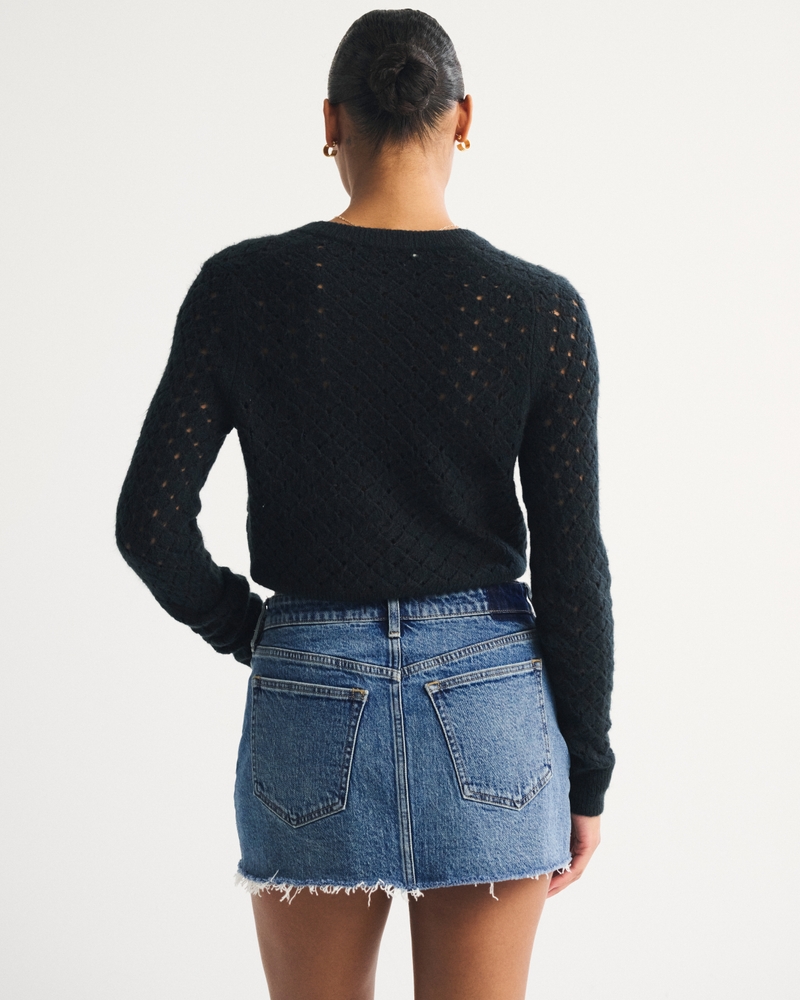 Curve Love Mid Rise 5-Pocket Denim Mini Skort - thumbnail 5