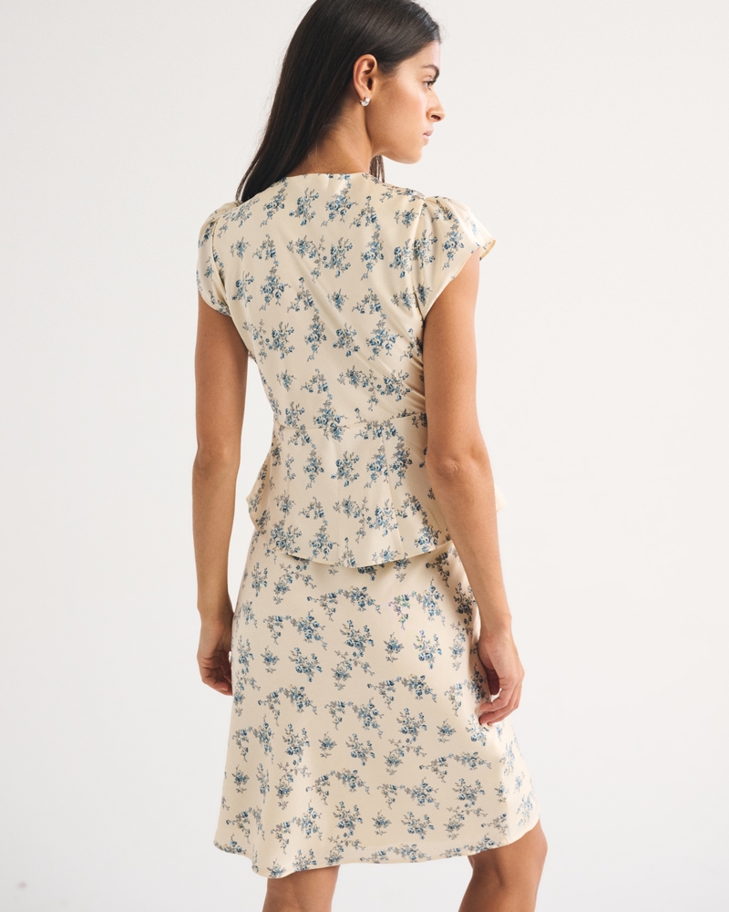 Satin Knee-Length Midi Skirt - thumbnail 8