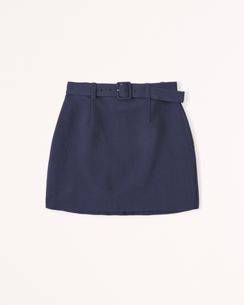 Belted Menswear Mini Skort
