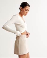 【Bibiy】SCARLETT SKIRT Women's The A&F Scarlett Suiting Mini Skort | Women's