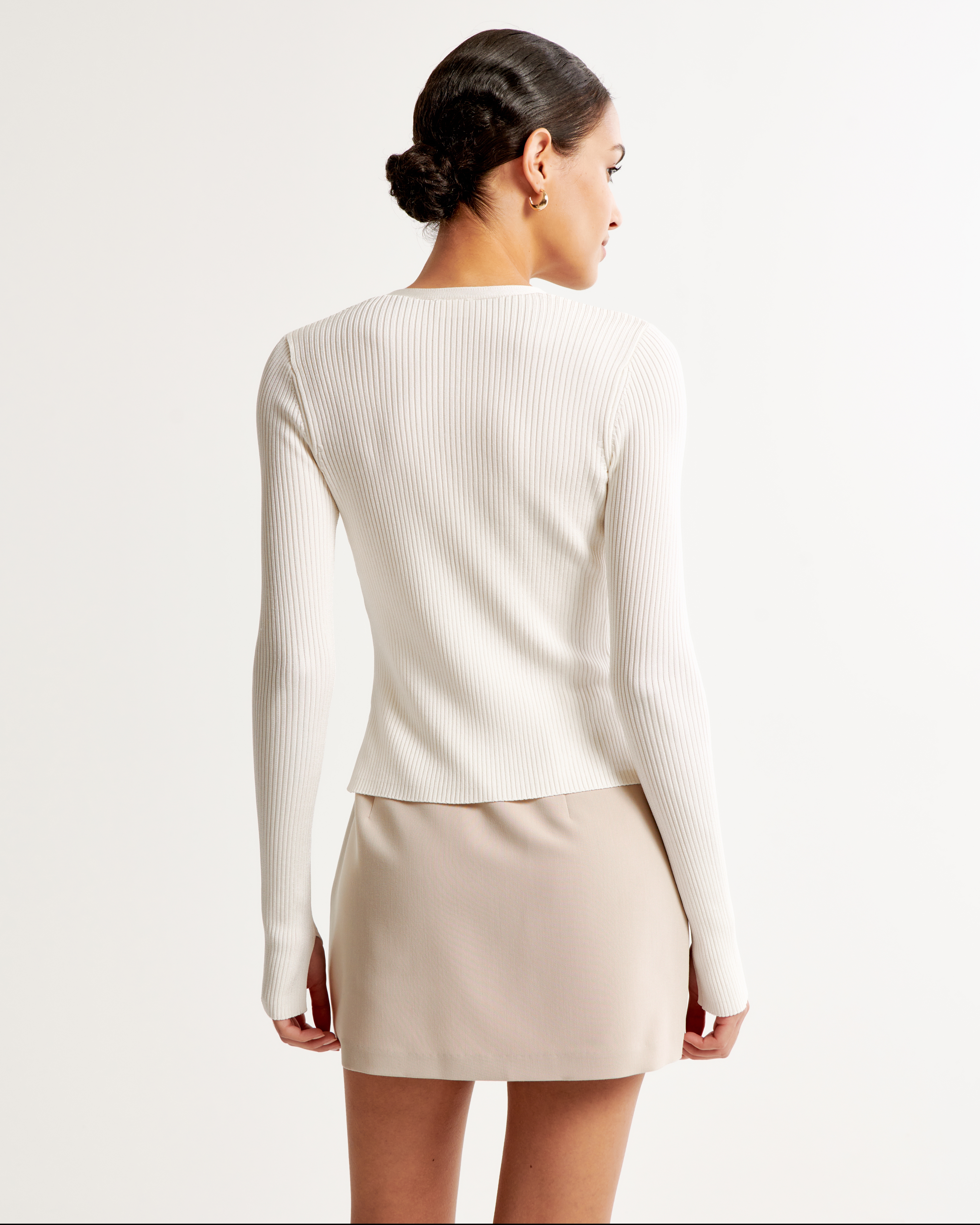 Women's Menswear Mini Skort | Women's Bottoms | Abercrombie.com