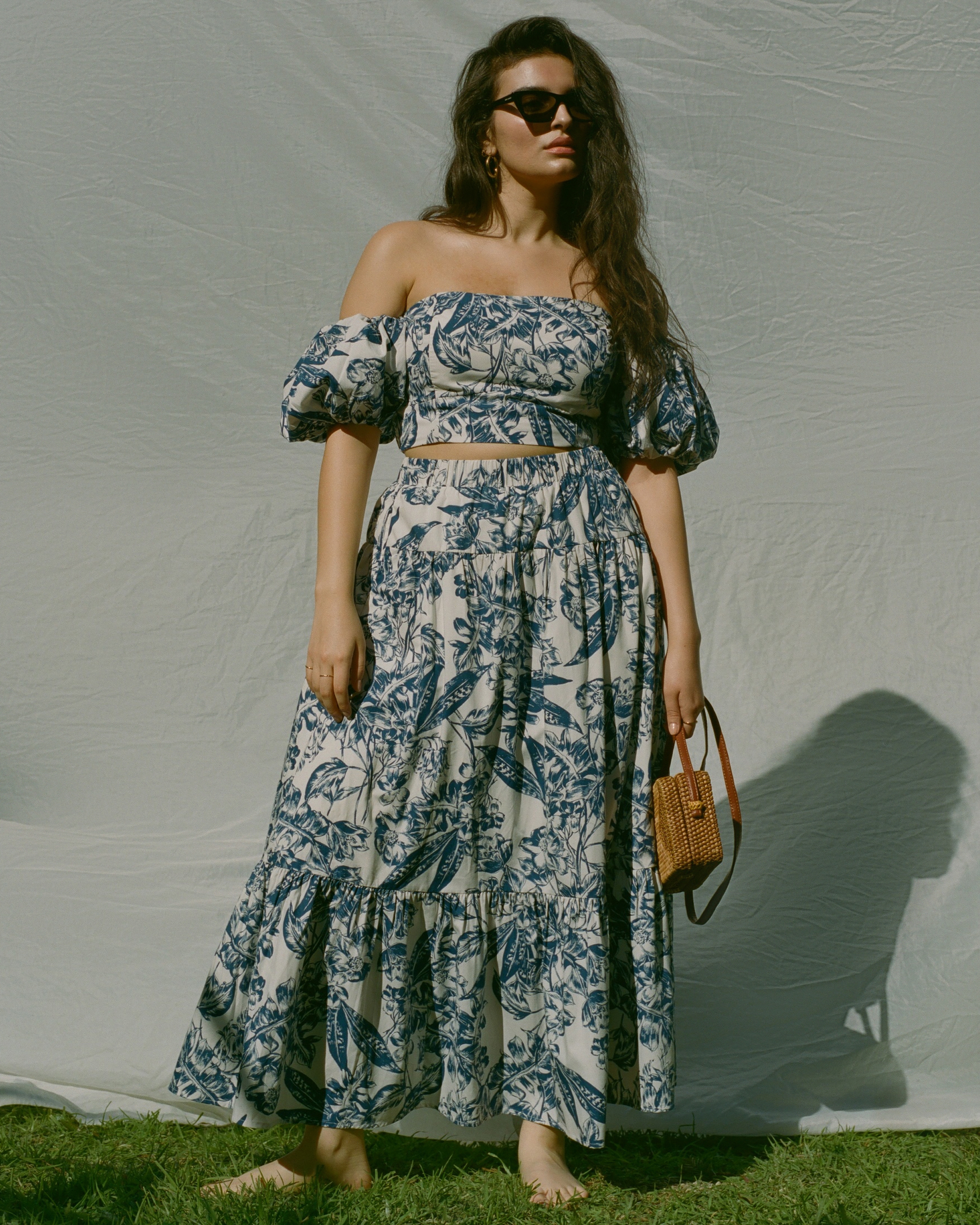 Женские юбки Abercrombie & Fitch Poplin Tiered Maxi Skirt — фото 2