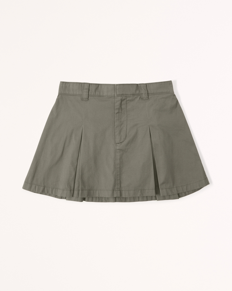 Women's Pleated Chino Mini Skort | Women's Sale | Abercrombie.com