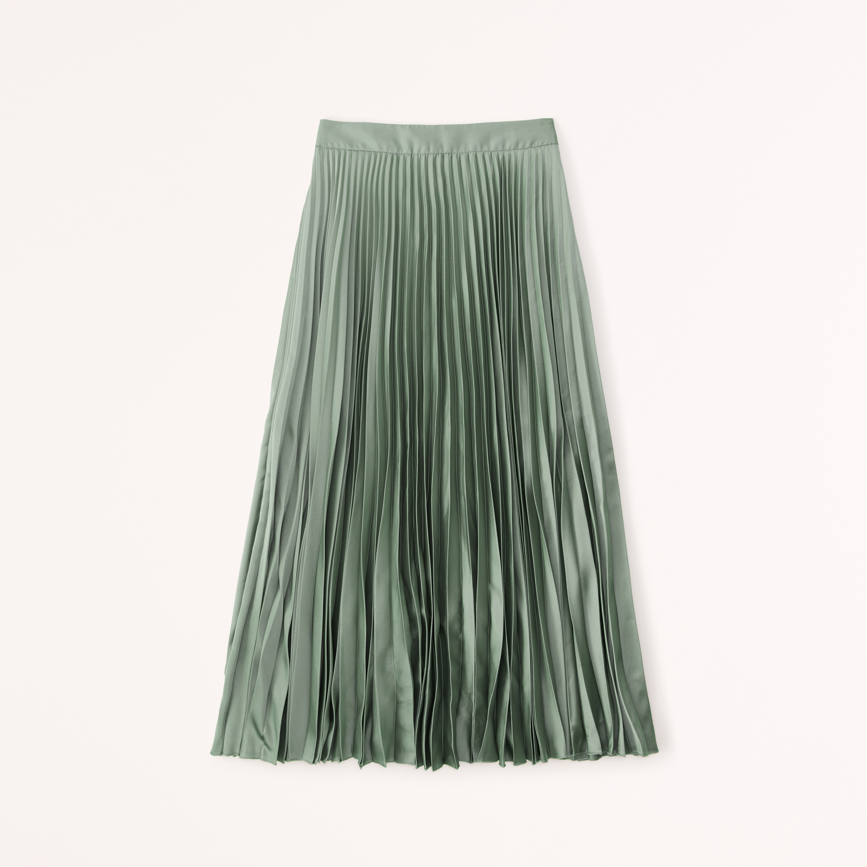 Women s Satin Pleated Midi Skirt Women s Sale Abercrombie