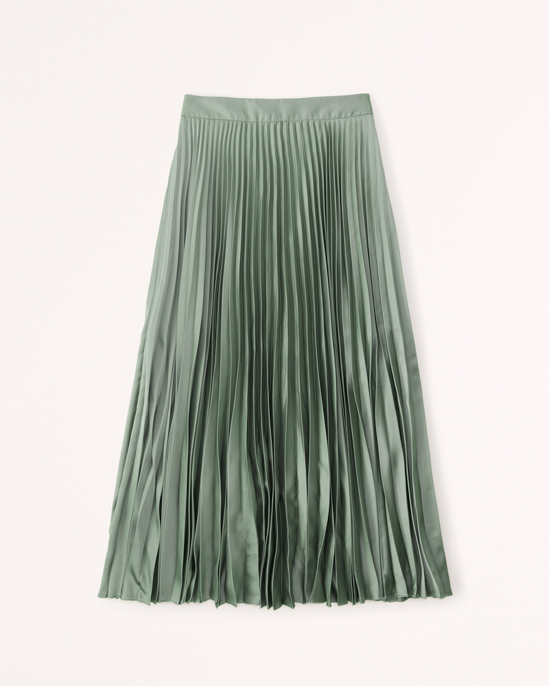 Satin pleated skirt outlet zara