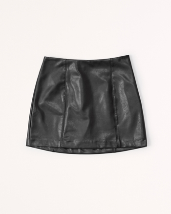 Women's The A&F Scarlett Vegan Leather Mini Skort | Women's Clearance ...