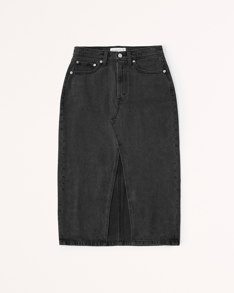 Women s Denim Midi Skirt Women s Clearance Abercrombie