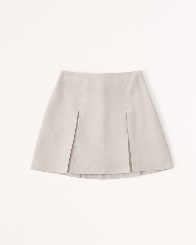 Women's Pleated Menswear Mini Skort | Women's Clearance | Abercrombie.com