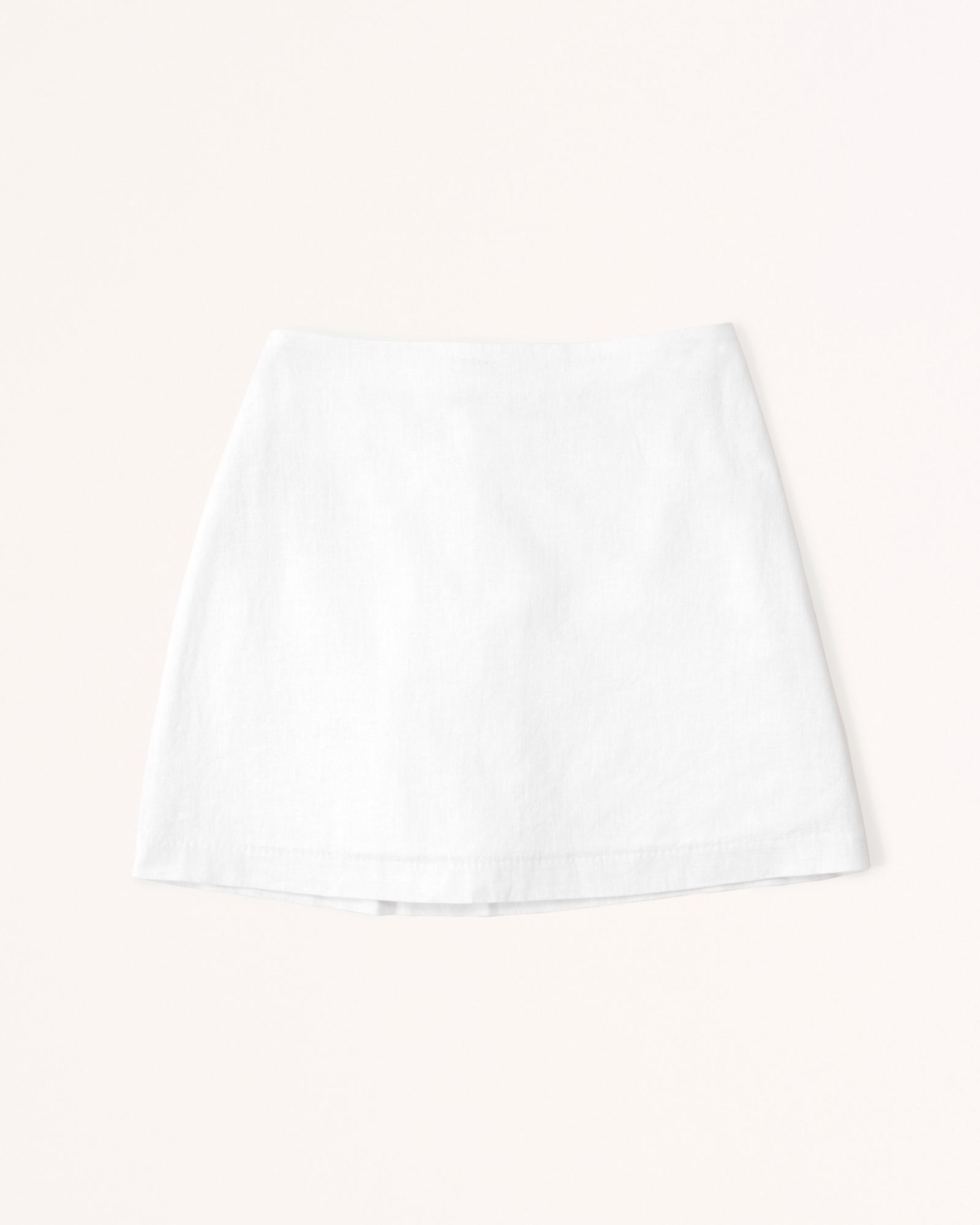 Linen-Blend Mini Skort