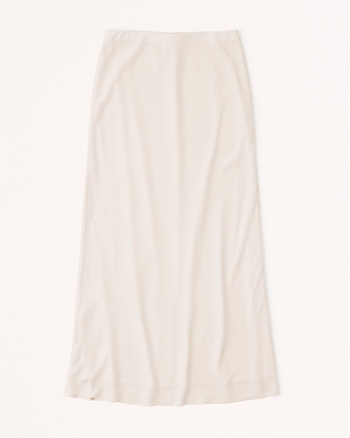 Women's Faux Silk Column Maxi Skirt | Women's Clearance | Abercrombie.com