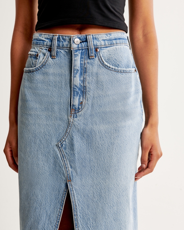 Denim Midi Skirt