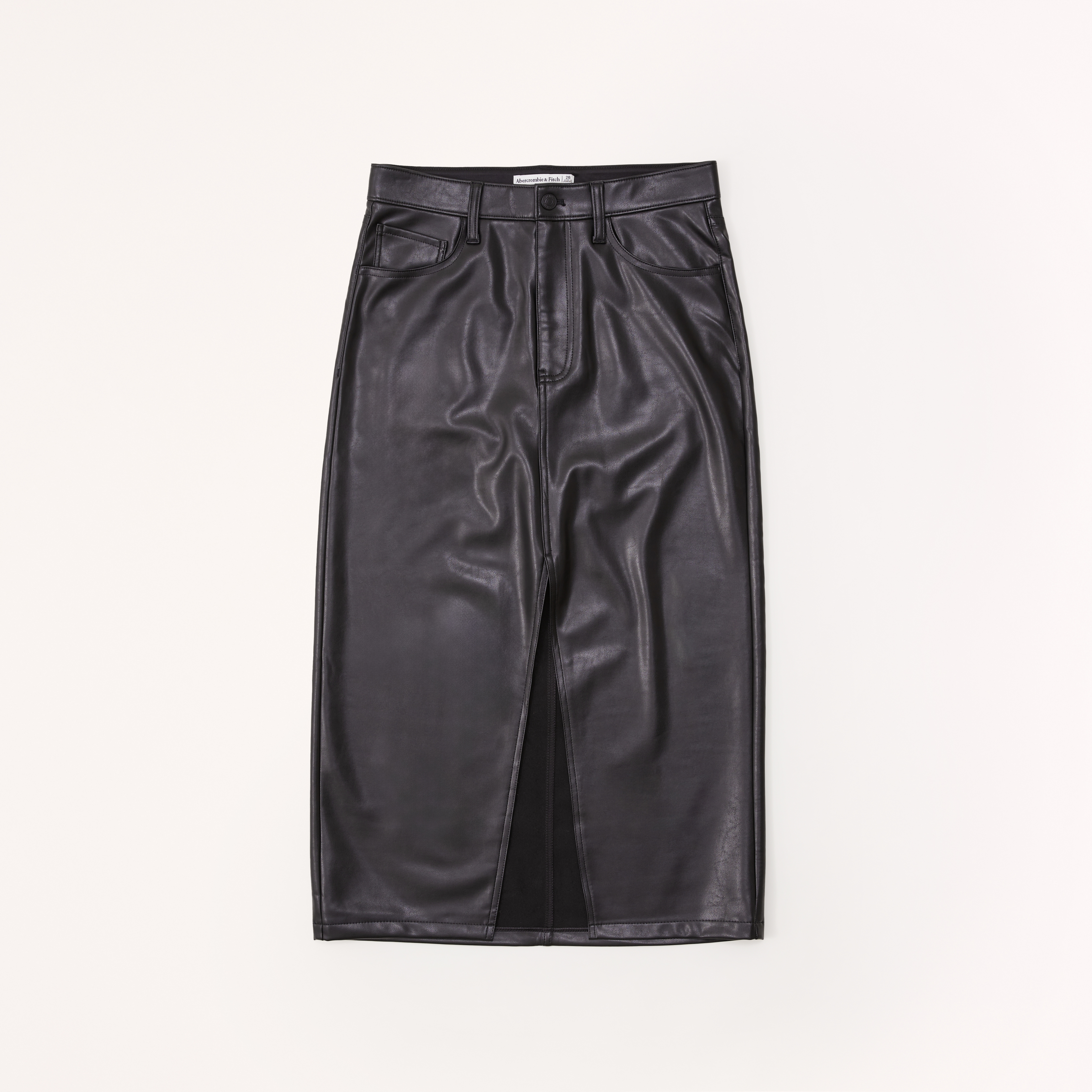 Black leather outlet skirt hollister