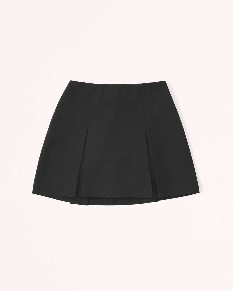 Women's Pleated Menswear Mini Skort | Women's Bottoms | Abercrombie.com