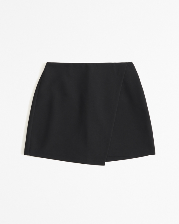 Minifalda pantalón cruzada A&F Scarlett, Negro view 1