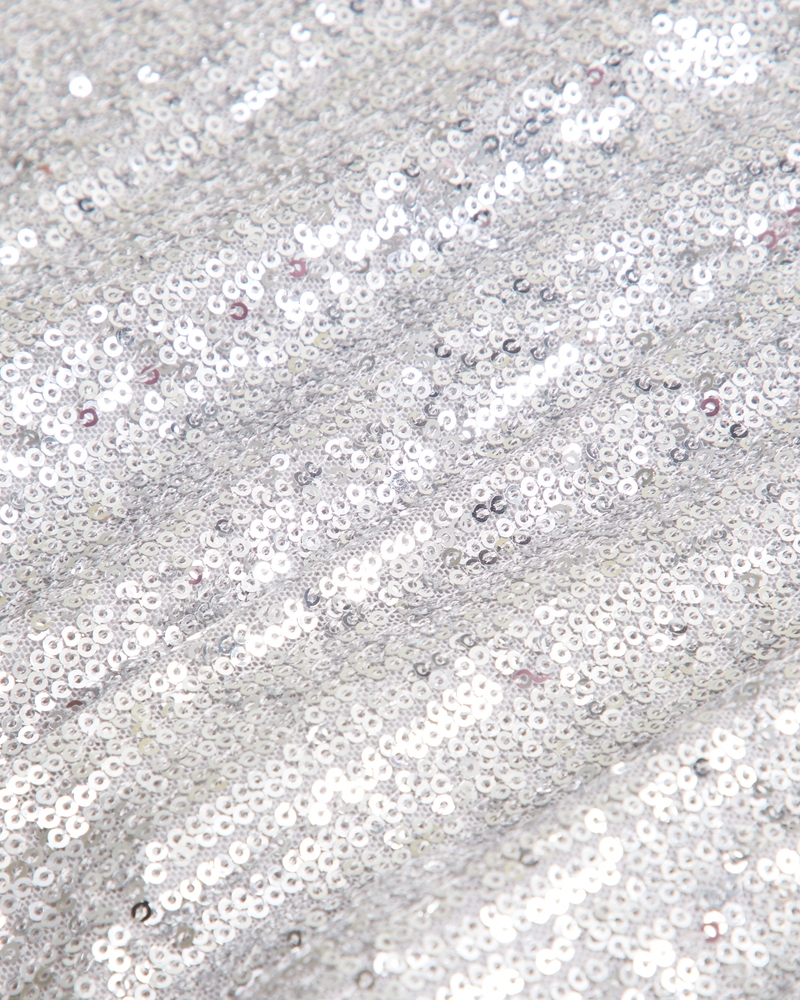 3MM White Mini Sequin Fabric By The Yard - 53/54â€ [3MM-SEQ-WH