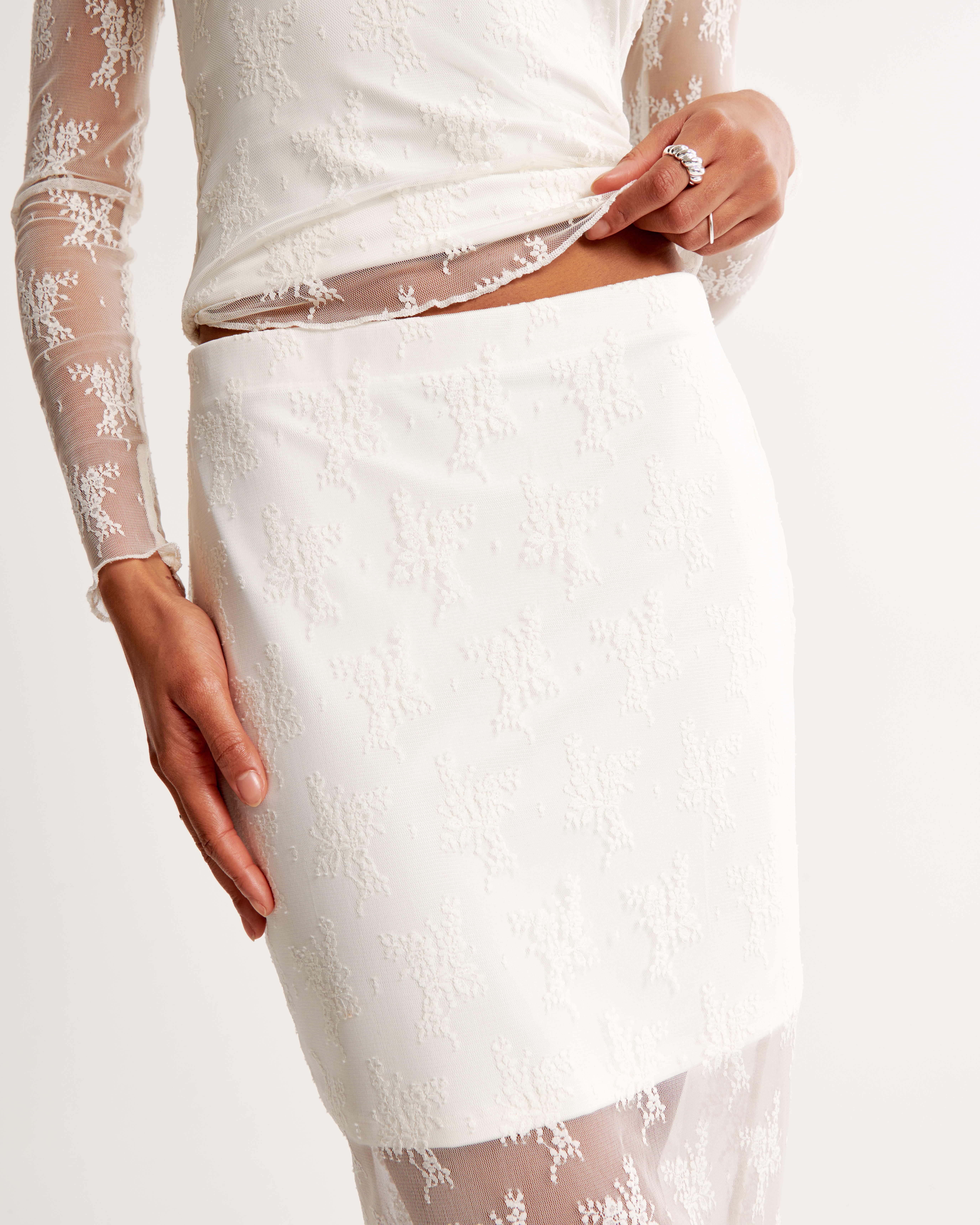 Lace 2024 skirt ladies