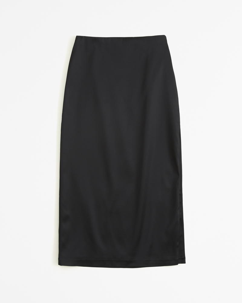 Satin midi hotsell skirt abercrombie