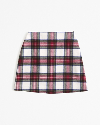 Women's Wool-Blend Mini Skirt, Women's Clearance