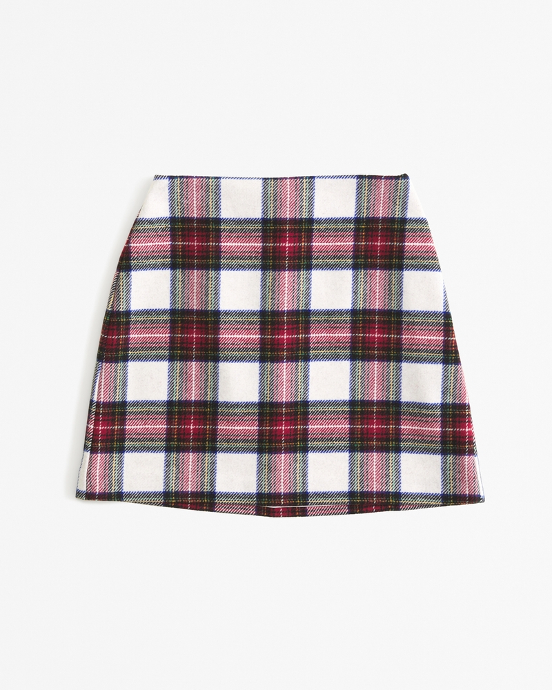 Wool-Blend Mini Skirt