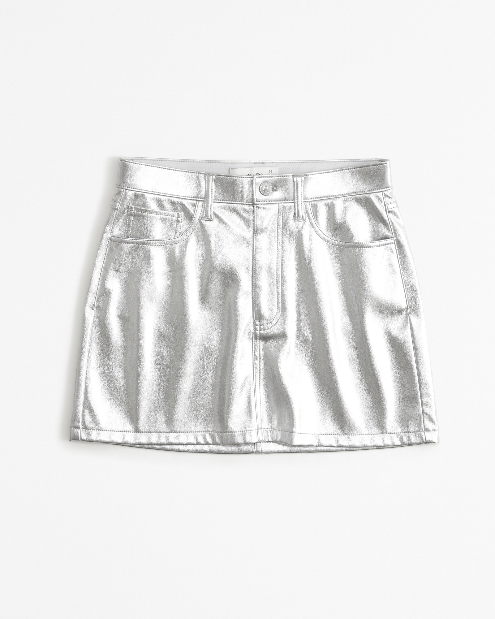Vegan Leather 5-Pocket Mini Skirt