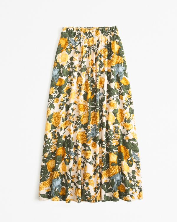 Women's Linen-Blend Maxi Skirt | Women's Clearance | Abercrombie.com