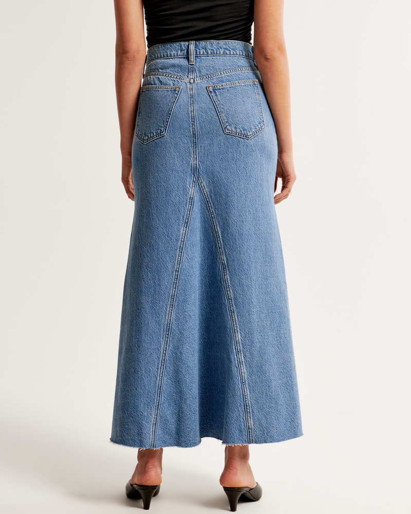 Mermaid Denim Maxi Skirt | Caper