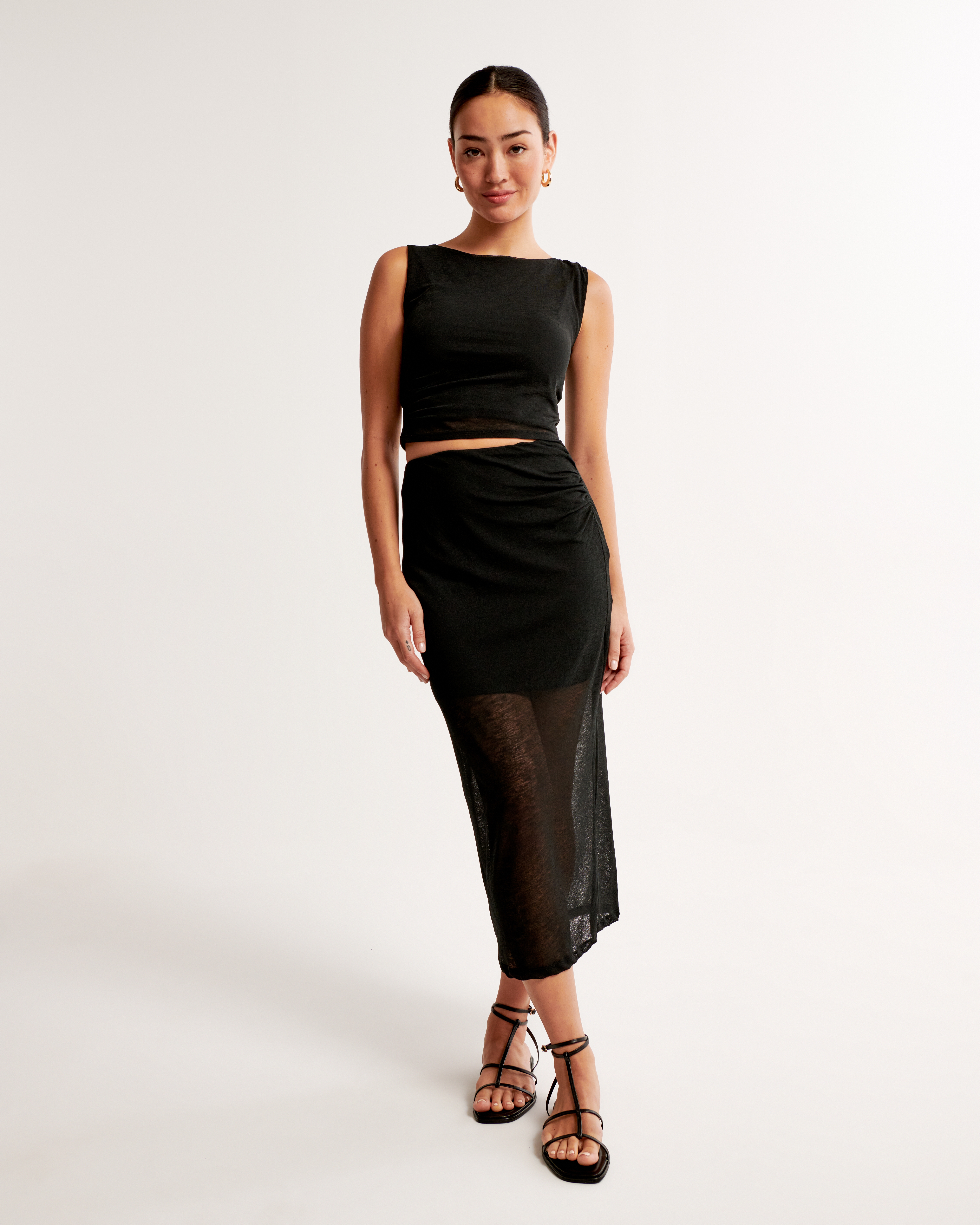 Black midi skirt outlet 7 little words