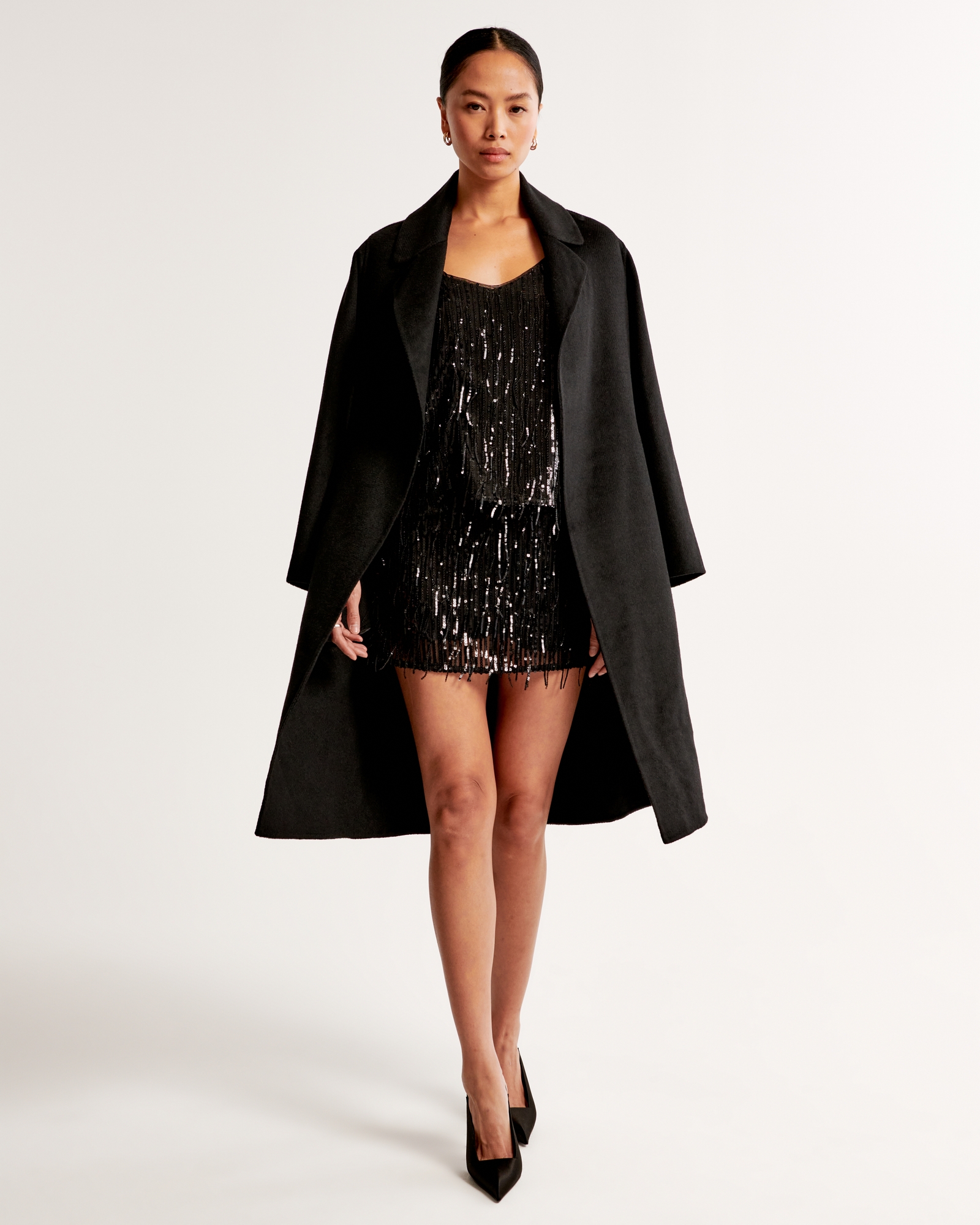 Sequin Fringe Mini Skort