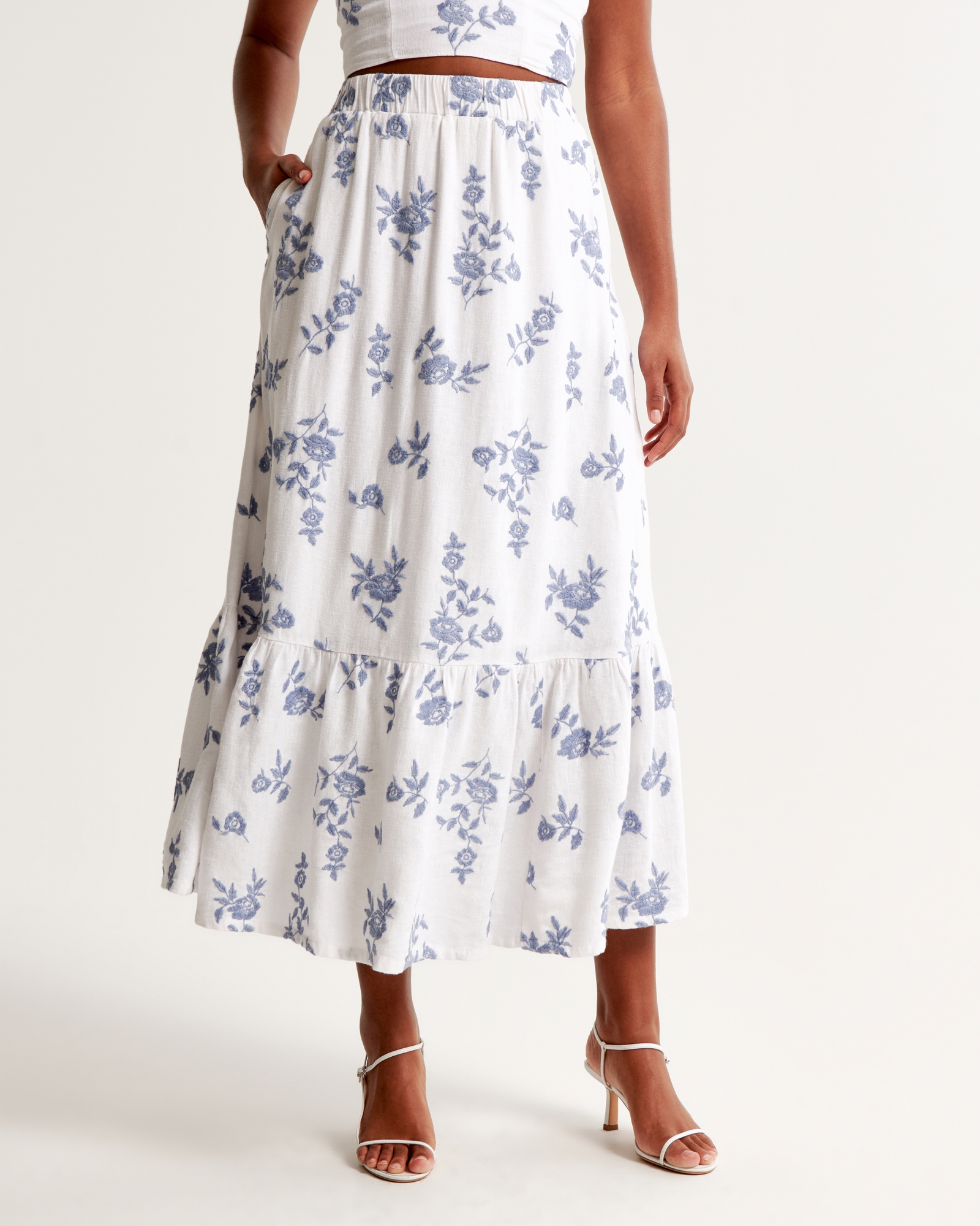 Linen Skirt, Long Maxi Linen Skirt for Women, A Line Skirt, Womens Blue  Maxi Skirt With Pockets,minimalist Skirt, Custom Made Skirt 2716 -   Canada