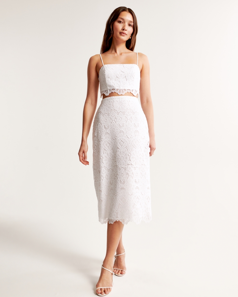 Lace Midi Skirt
