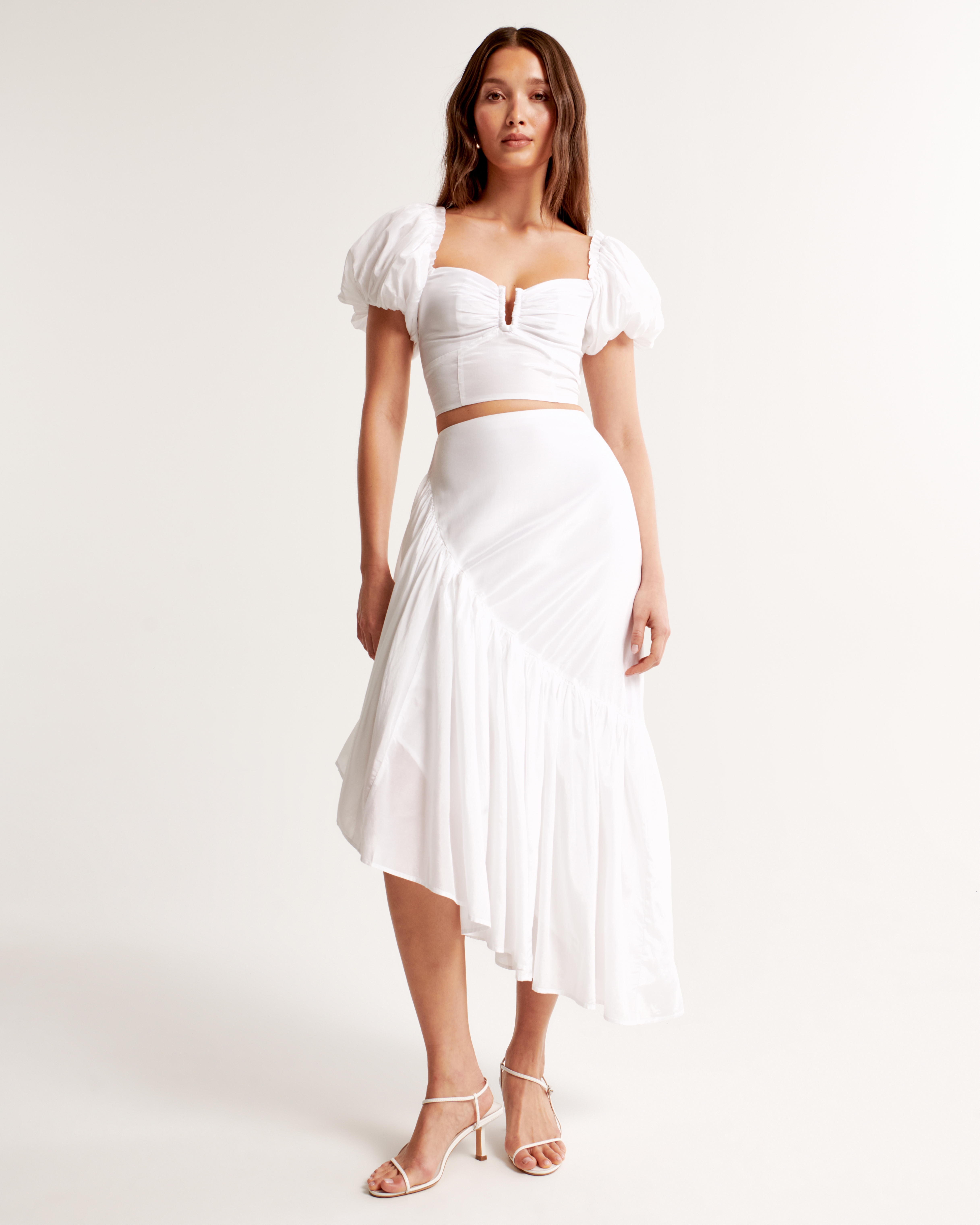 MUSINSA | AOPT UNBALANCE FRILL MAXI SKIRT - CHECK
