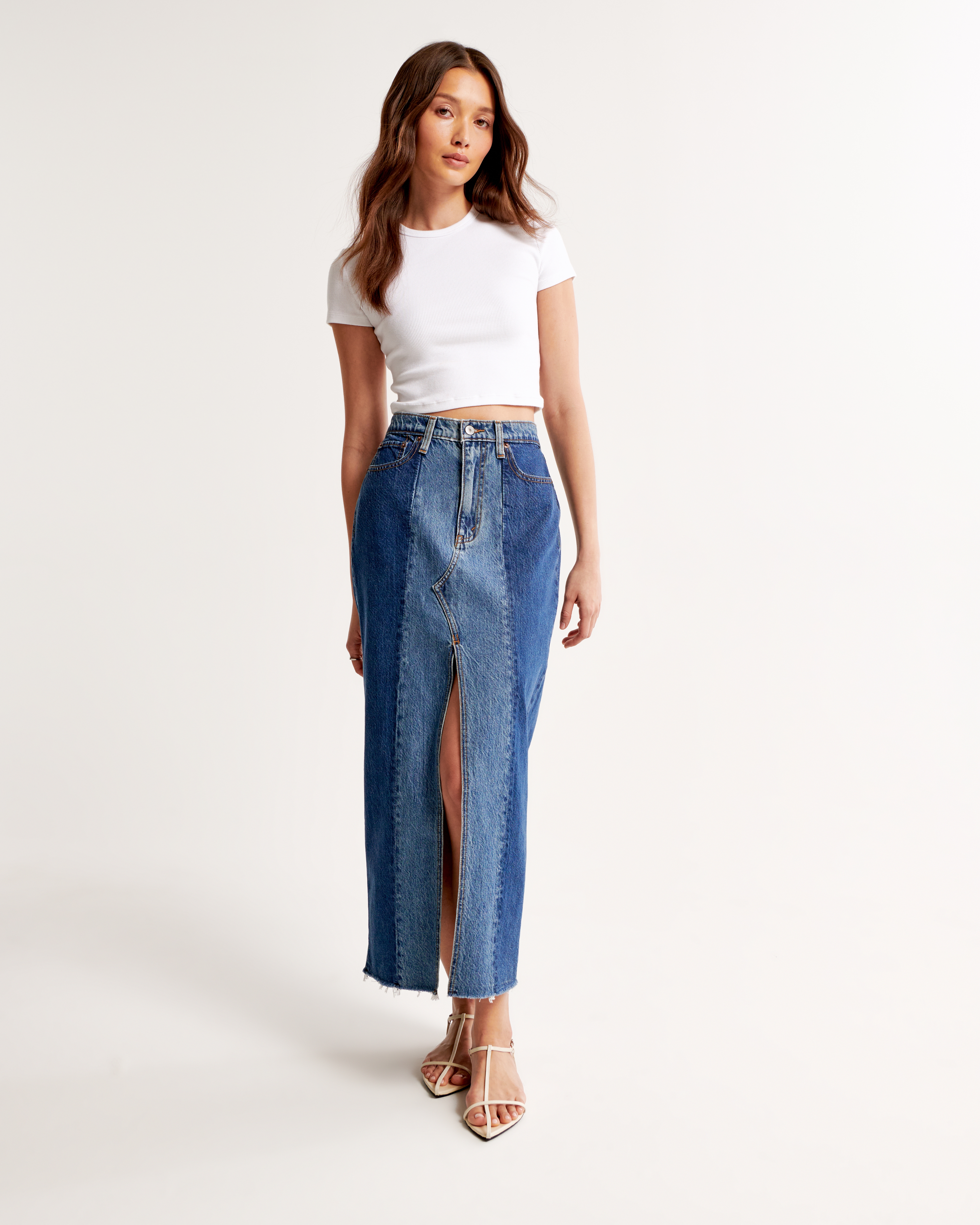 Abercrombie sales jean skirt