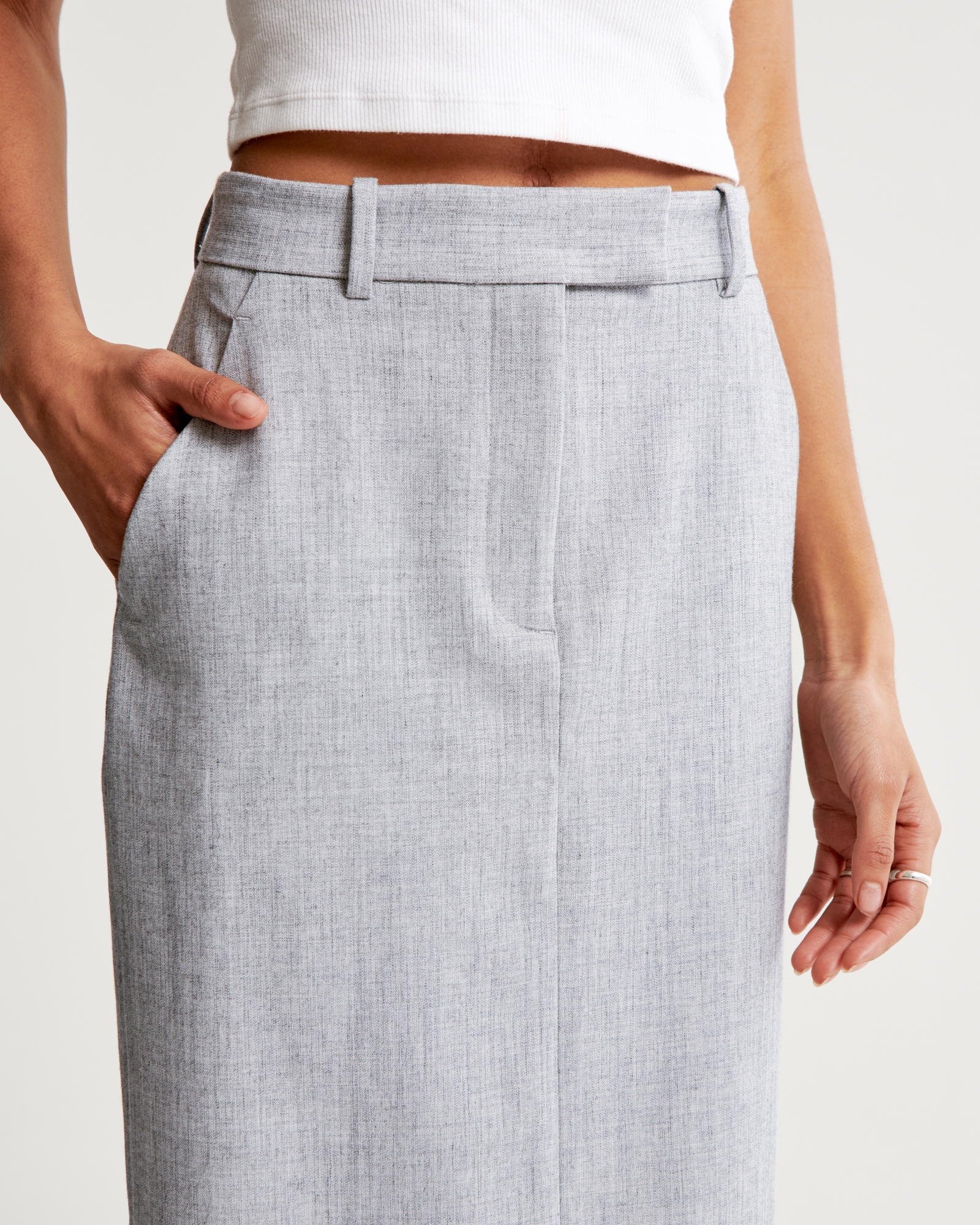 Amory Pencil Skirt - Cinder Grey