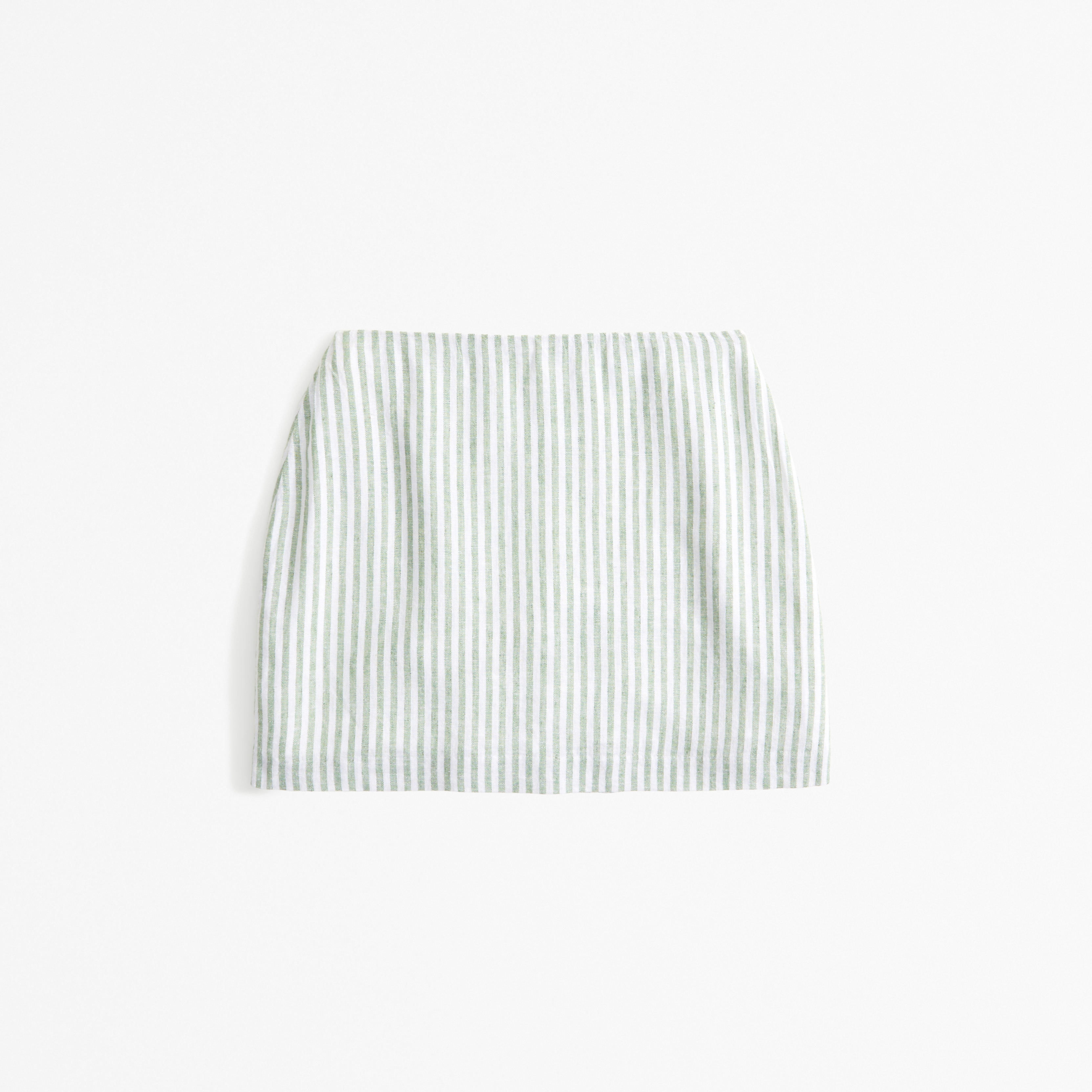 Linen Blend Mini Skirt