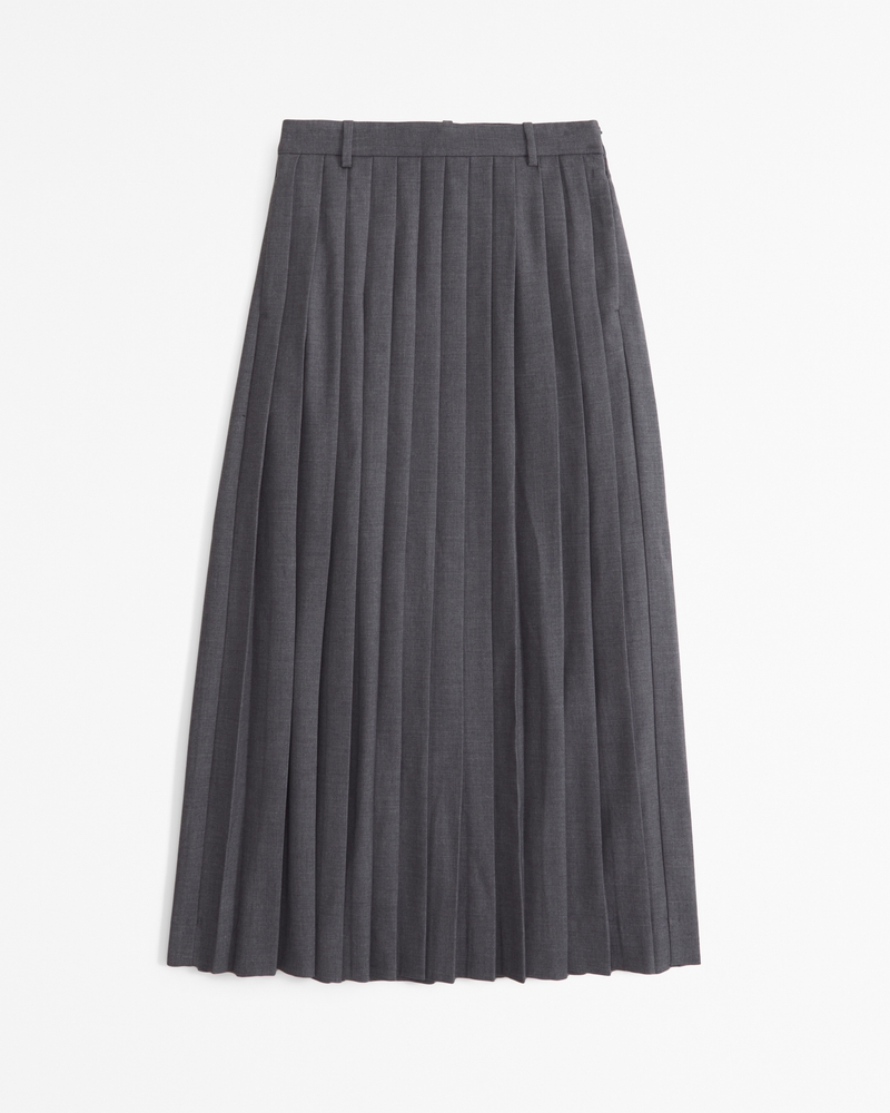 Women s Mid Rise Pleated Maxi Skirt Women s Bottoms Abercrombie