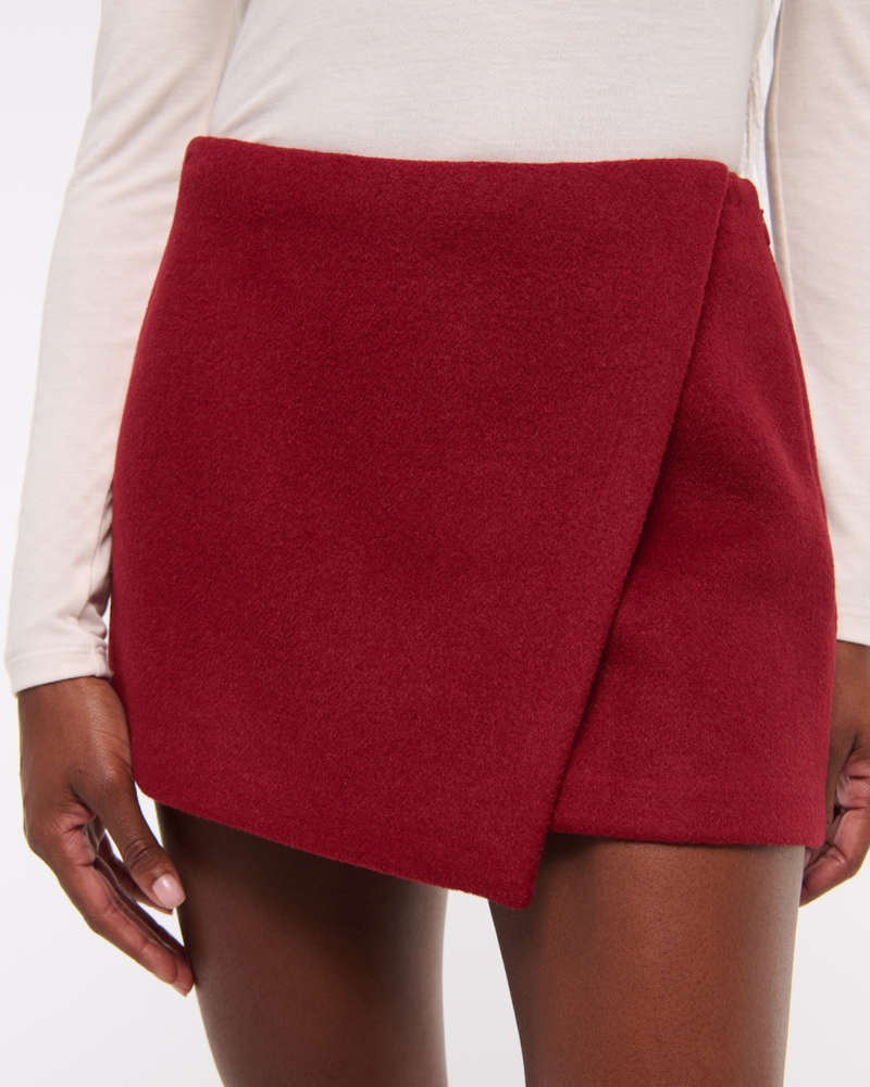Mid Rise Wrap Skort
