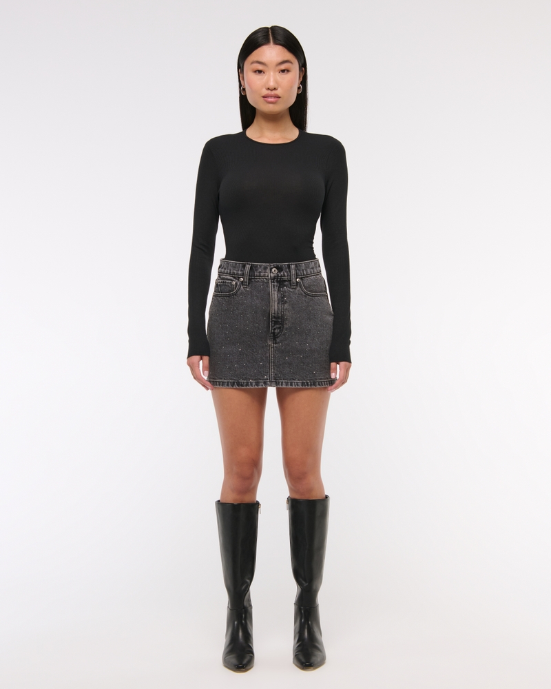 Denim Mini Skirt