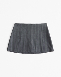 Mid Rise Pleated Mini Skort