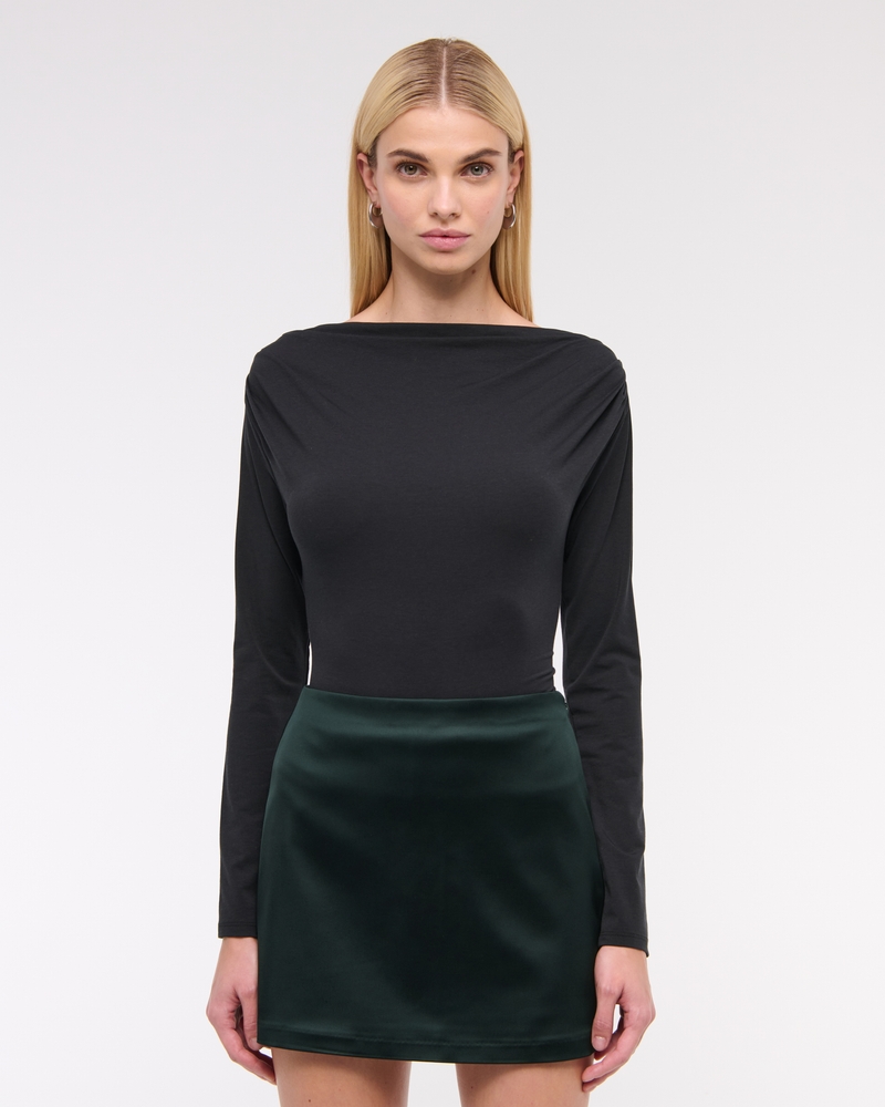 Gigi Slinky Shiny Mini Skort