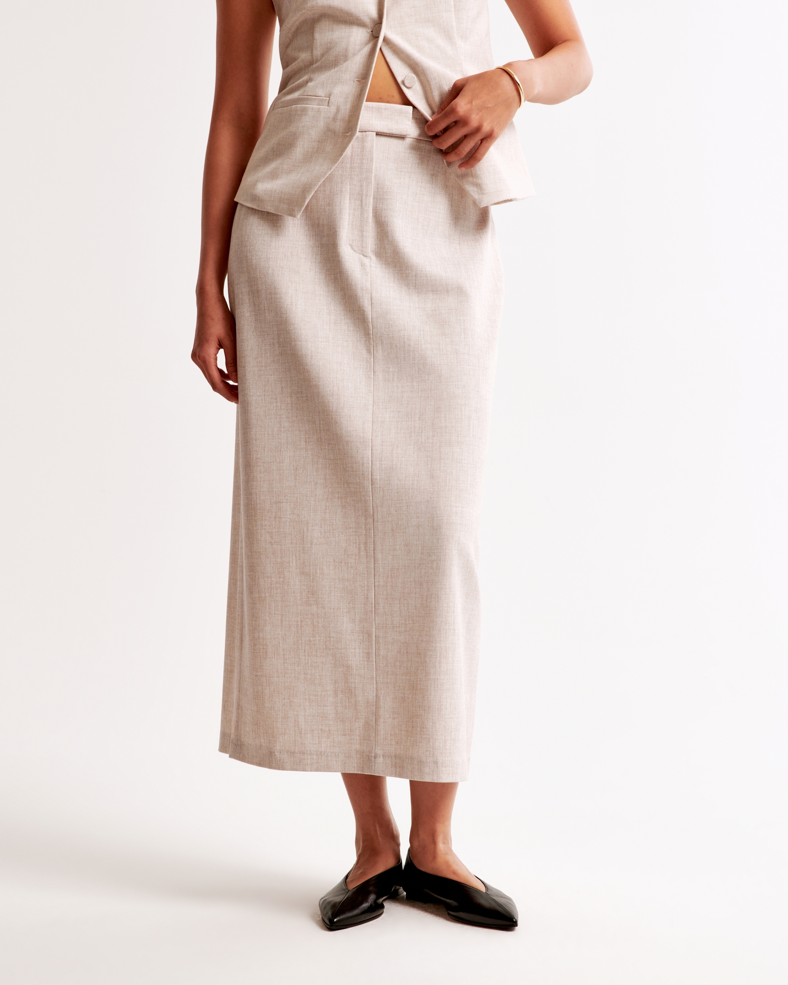 Tailored Maxi Skirt