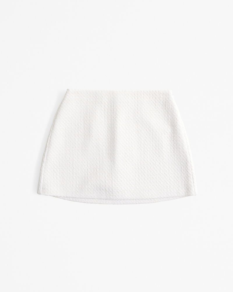 スカート Verlet Tweed Mini Skort Blue Tweed Skort - Lurex Tweed Skort - Blue Textured Skort