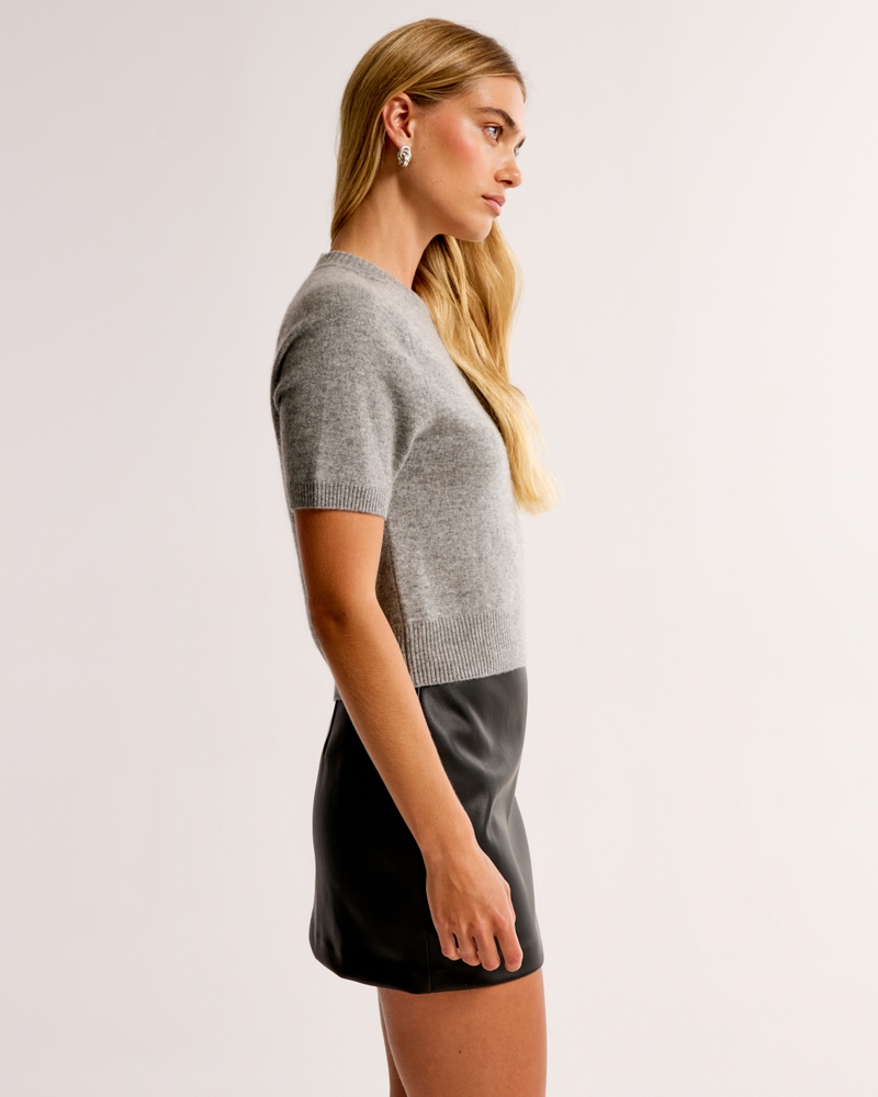 The A&F Scarlett Vegan Leather Mini Skort
